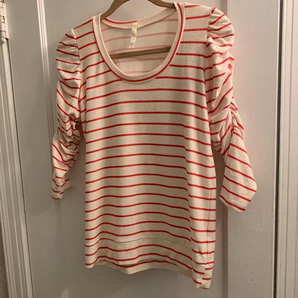 Striped crewneck sweater